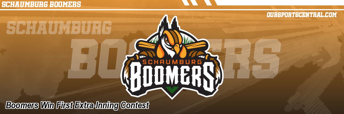 Boomers Win First Extra-Inning Contest
