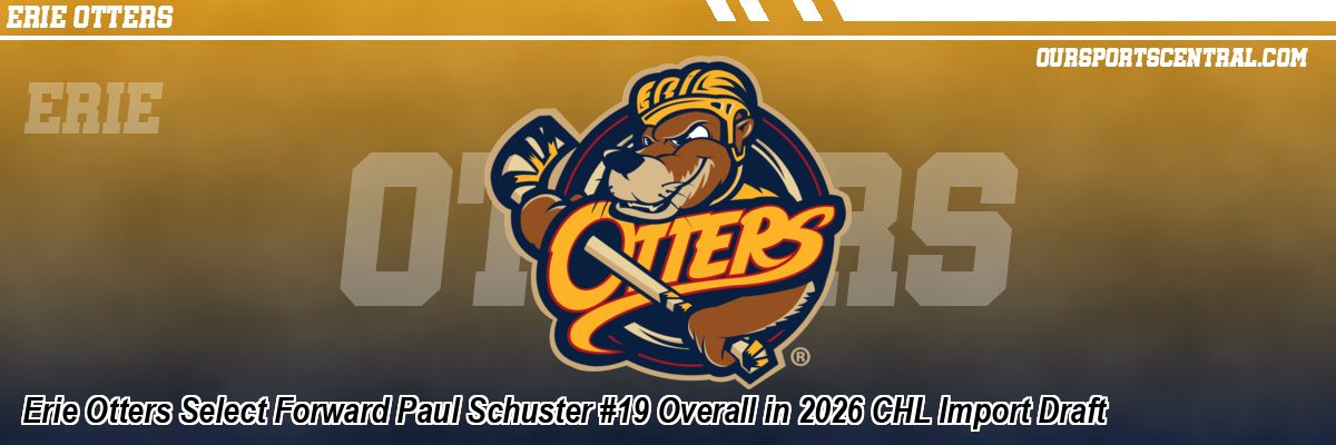 Erie Otters Select Forward Paul Schuster #19 Overall in 2026 CHL Import Draft