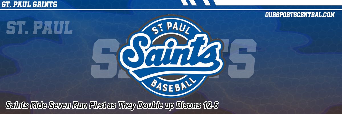 Saints Ride Seven Run First as They Double up Bisons 12-6