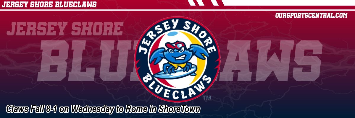 Claws Fall 8-1 on Wednesday to Rome in ShoreTown