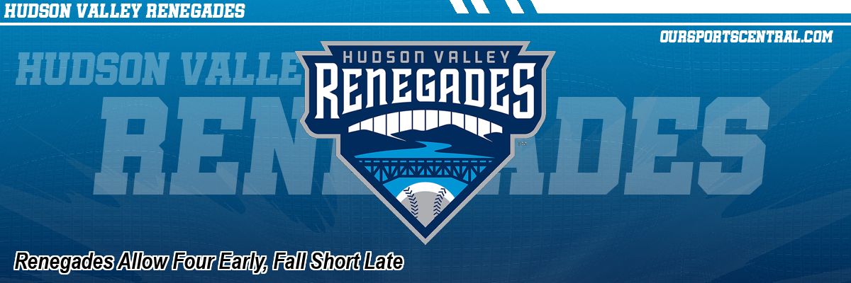 Renegades Allow Four Early, Fall Short Late