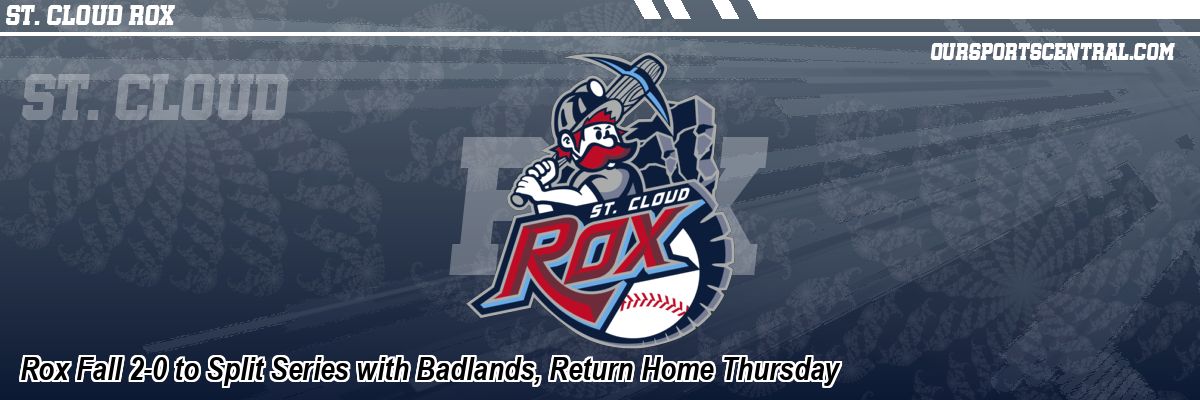Rox Fall 2-0 to Split Series with Badlands, Return Home Thursday