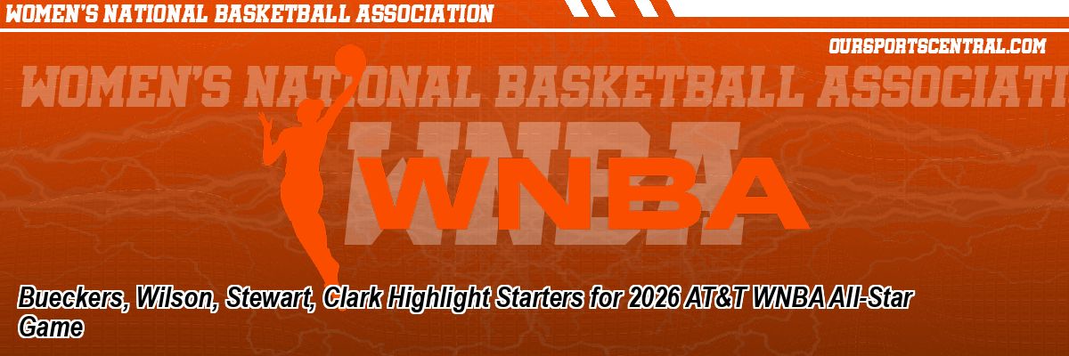Bueckers, Wilson, Stewart, Clark Highlight Starters for 2026 AT&T WNBA All-Star Game