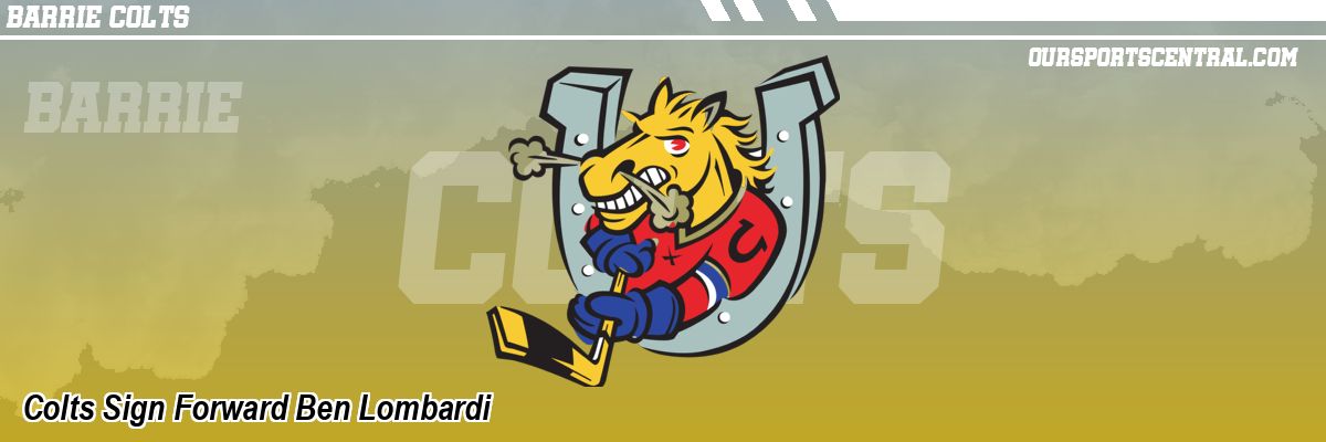 Colts Sign Forward Ben Lombardi
