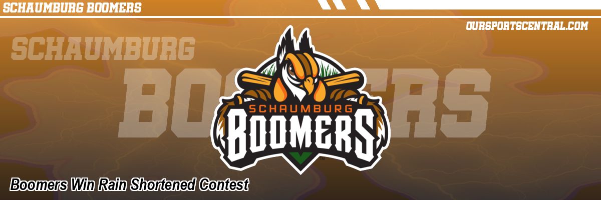 Boomers Win Rain Shortened Contest