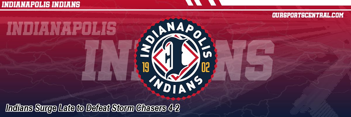 Indians Surge Late to Defeat Storm Chasers 4-2