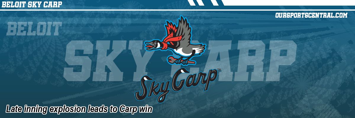 Late inning explosion leads to Carp win