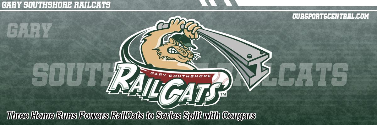 Three Home Runs Powers RailCats to Series Split with Cougars