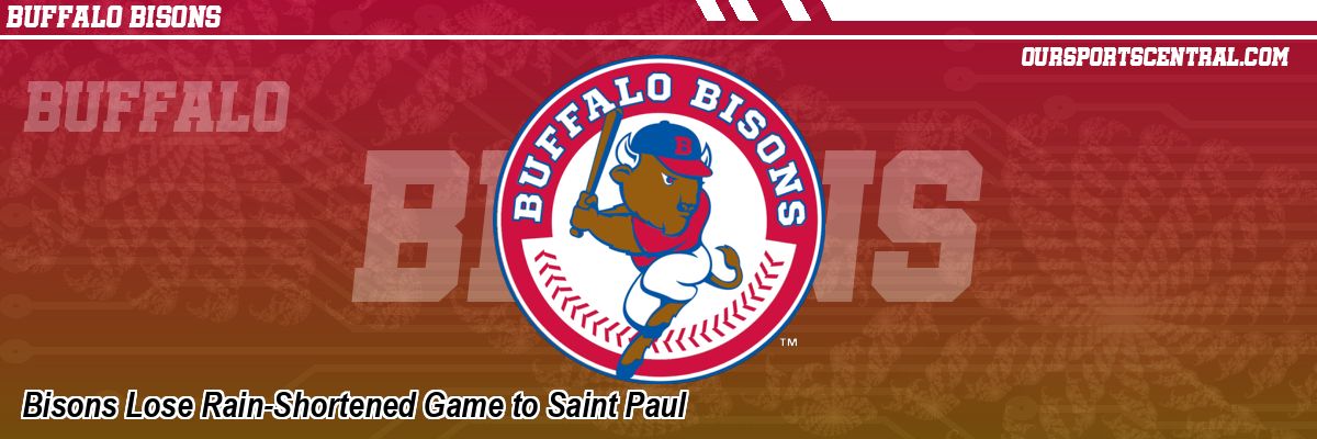 Bisons Lose Rain-Shortened Game to Saint Paul