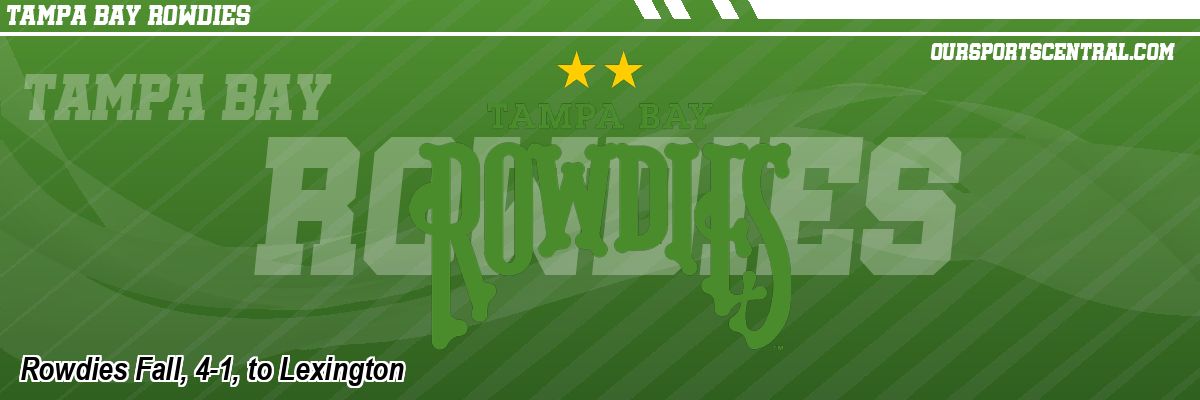 Rowdies Fall, 4-1, to Lexington