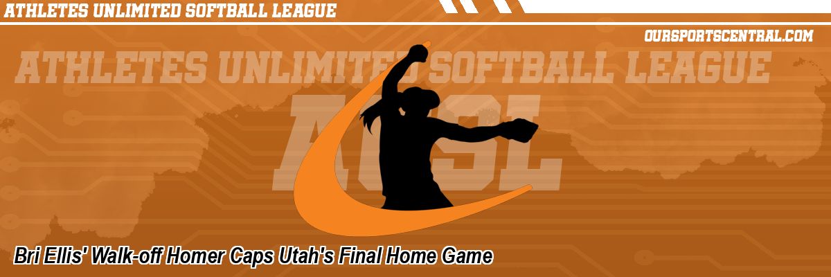 Bri Ellis' Walk-off Homer Caps Utah's Final Home Game