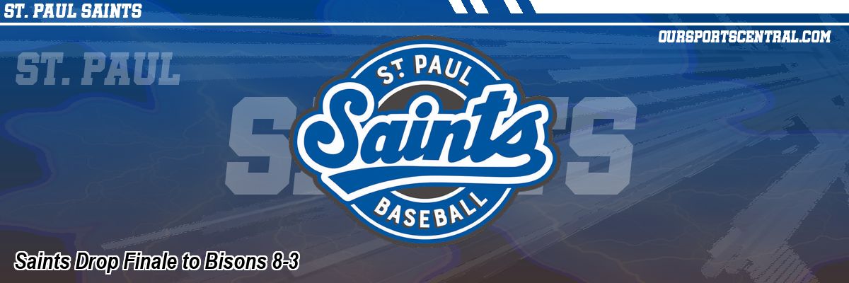 Saints Drop Finale to Bisons 8-3
