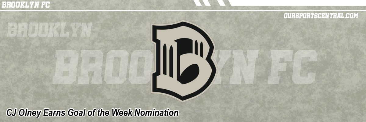 CJ Olney Earns Goal of the Week Nomination