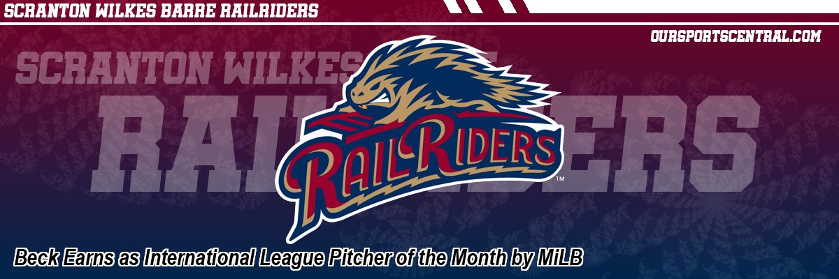 Beck Earns as International League Pitcher of the Month by MiLB