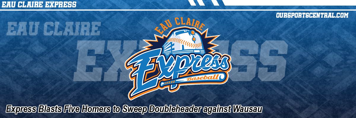 Express Blasts Five Homers to Sweep Doubleheader against Wausau