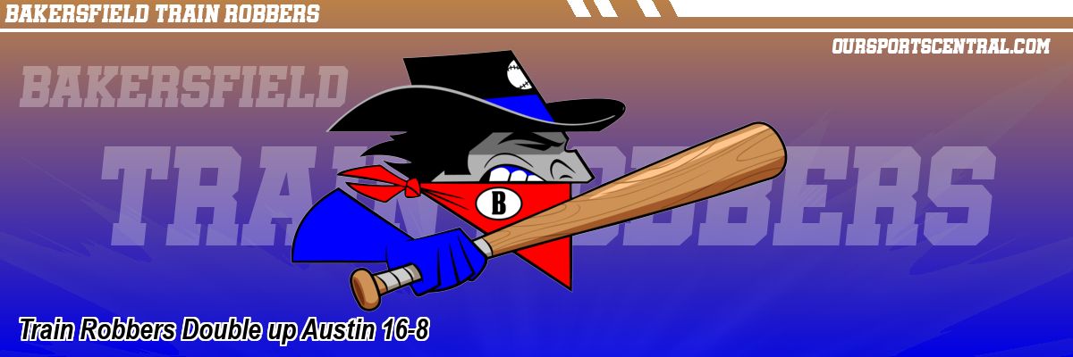 Train Robbers Double up Austin 16-8
