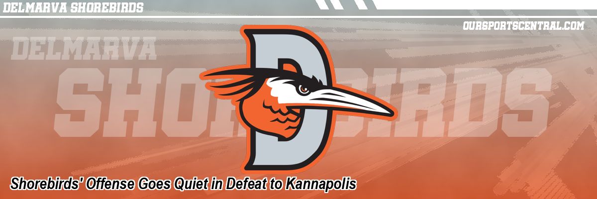 Shorebirds' Offense Goes Quiet in Defeat to Kannapolis