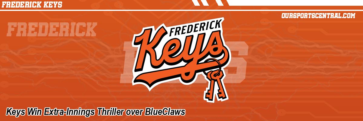 Keys Win Extra-Innings Thriller over BlueClaws
