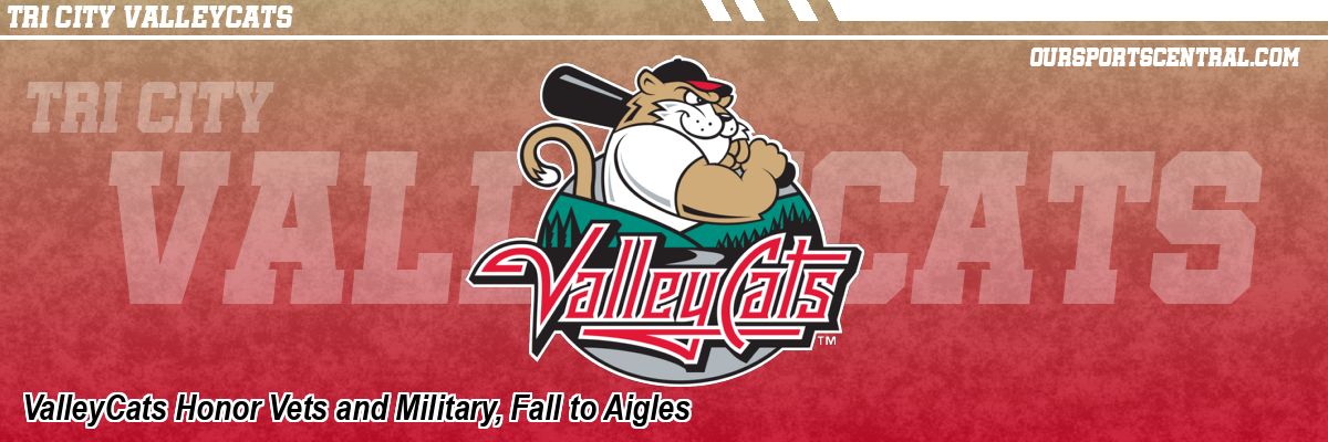 ValleyCats Honor Vets and Military, Fall to Aigles
