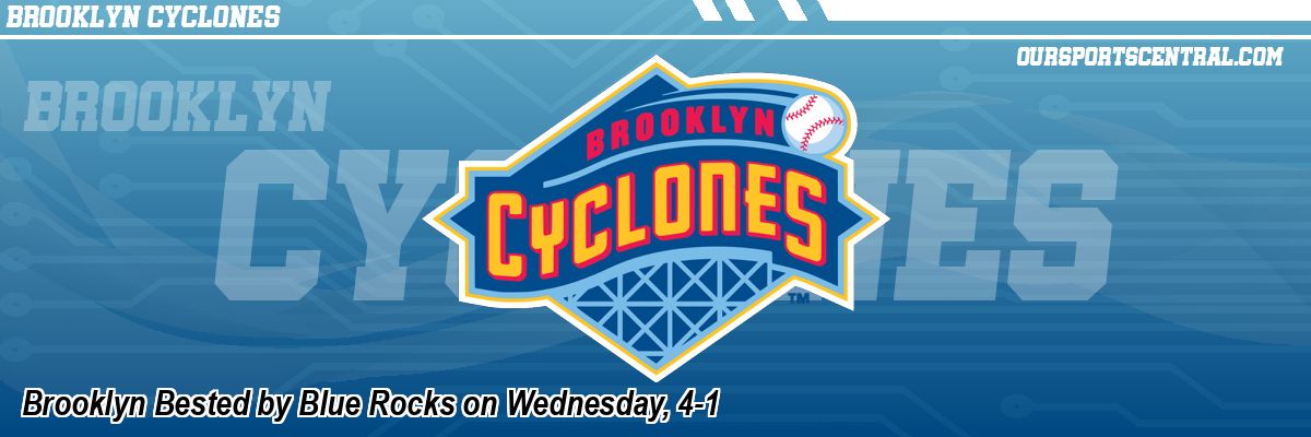 Brooklyn Bested by Blue Rocks on Wednesday, 4-1