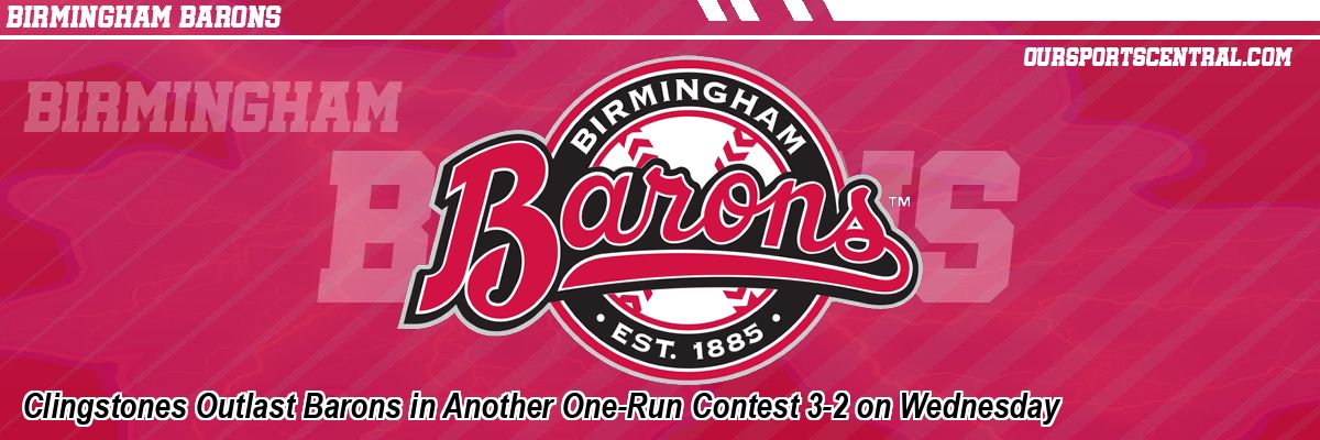 Clingstones Outlast Barons in Another One-Run Contest 3-2 on Wednesday