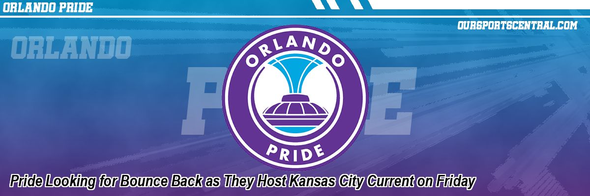 Pride Looking for Bounce Back as They Host Kansas City Current on Friday