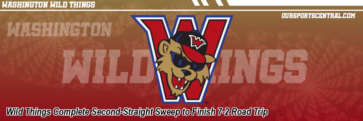 Wild Things Complete Second-Straight Sweep to Finish 7-2 Road Trip