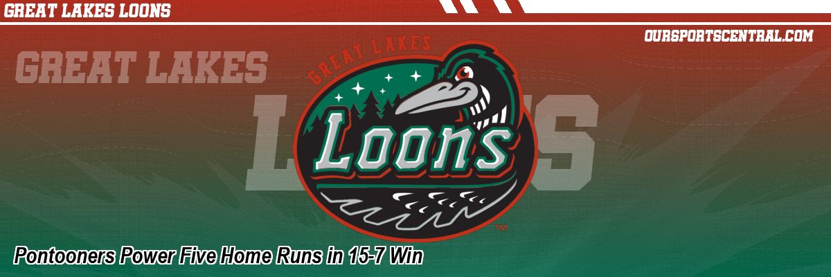 Pontooners Power Five Home Runs in 15-7 Win