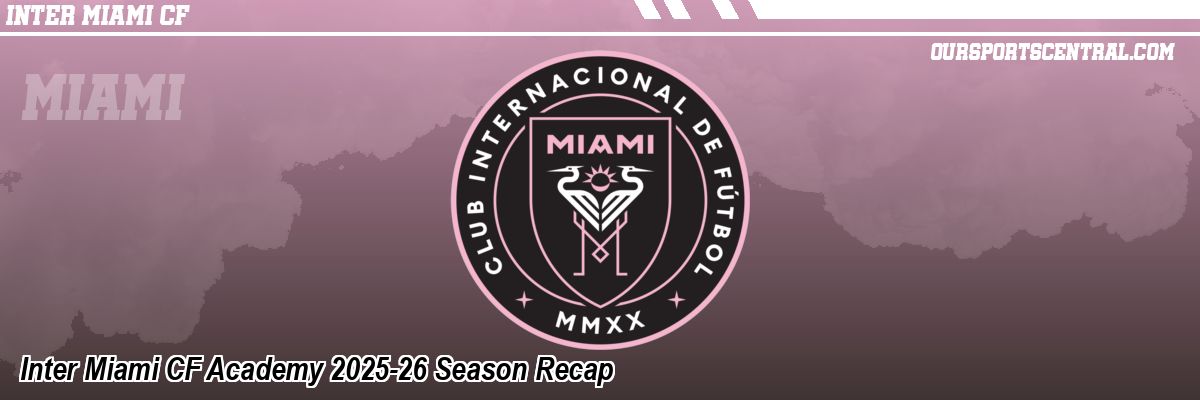 Inter Miami CF Academy 2025-26 Season Recap
