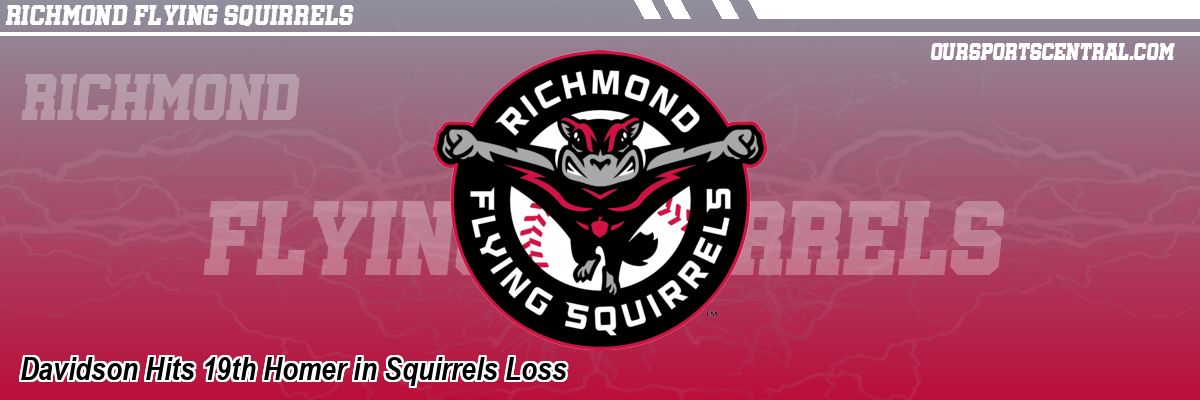 Davidson Hits 19th Homer in Squirrels Loss
