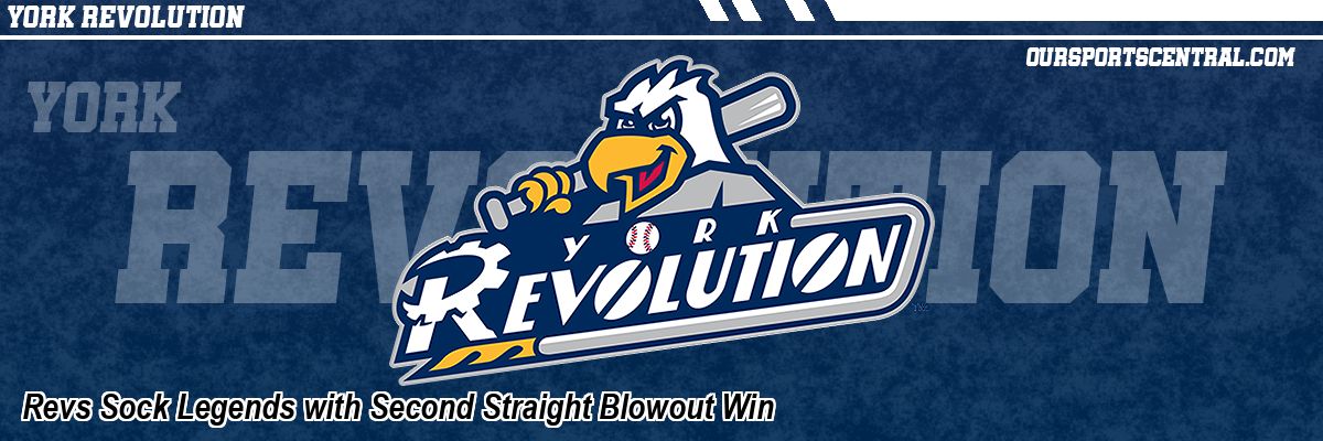 Revs Sock Legends with Second Straight Blowout Win