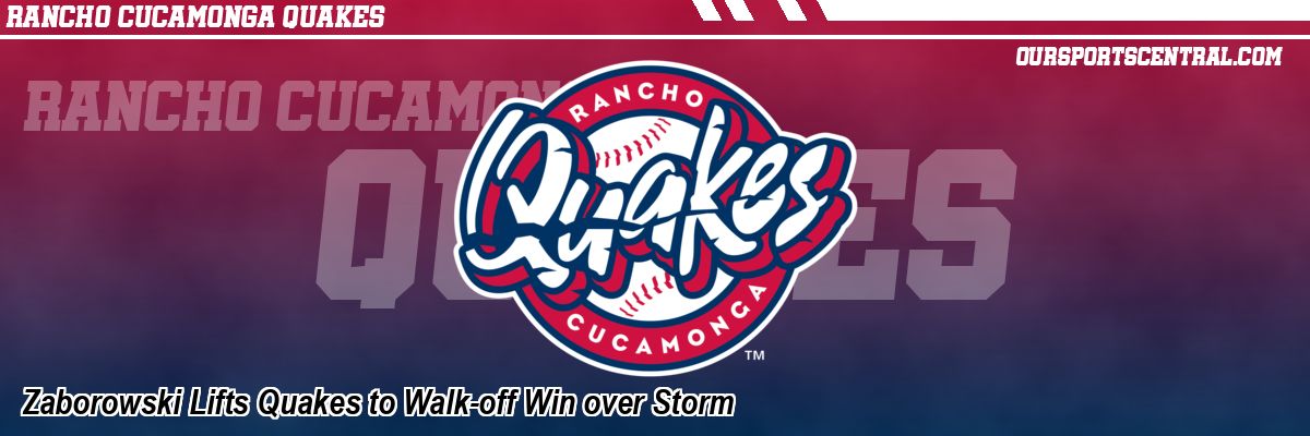 Zaborowski Lifts Quakes to Walk-off Win over Storm