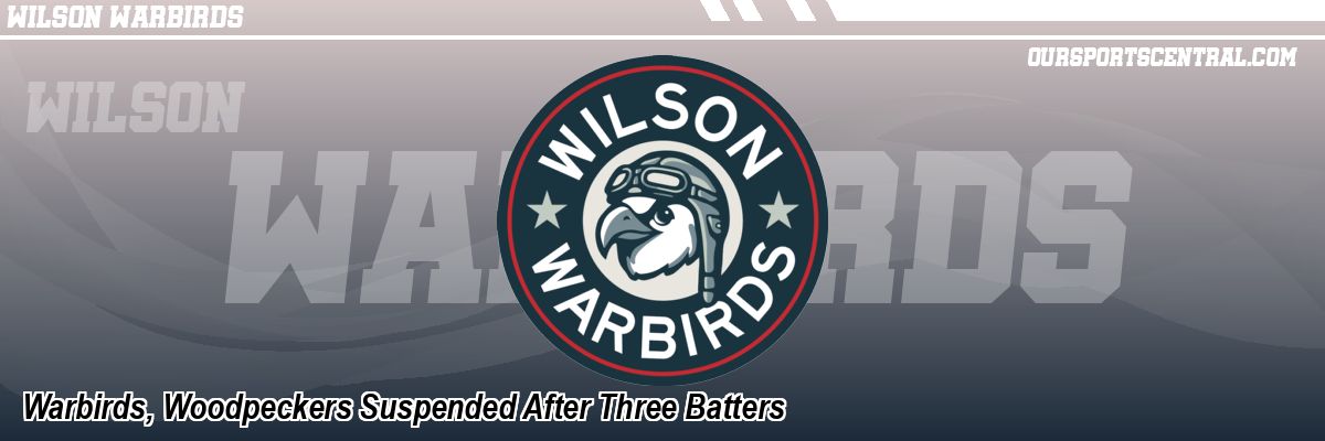 Warbirds, Woodpeckers Suspended After Three Batters