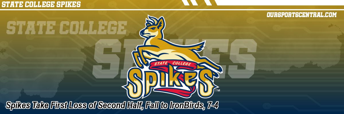 Spikes Take First Loss of Second Half, Fall to IronBirds, 7-4