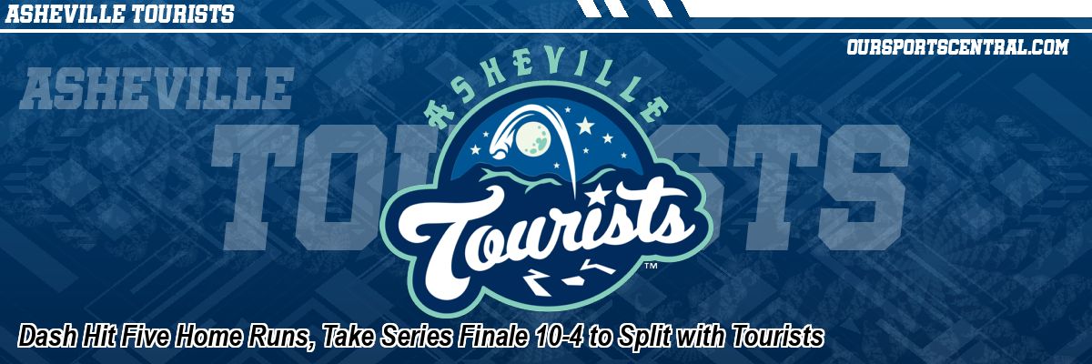 Dash Hit Five Home Runs, Take Series Finale 10-4 to Split with Tourists