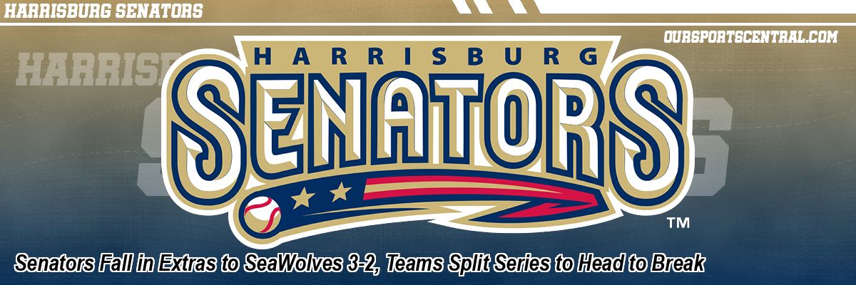 Senators Fall in Extras to SeaWolves 3-2, Teams Split Series to Head to Break