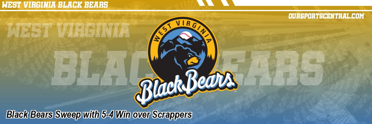 Black Bears Sweep with 5-4 Win over Scrappers