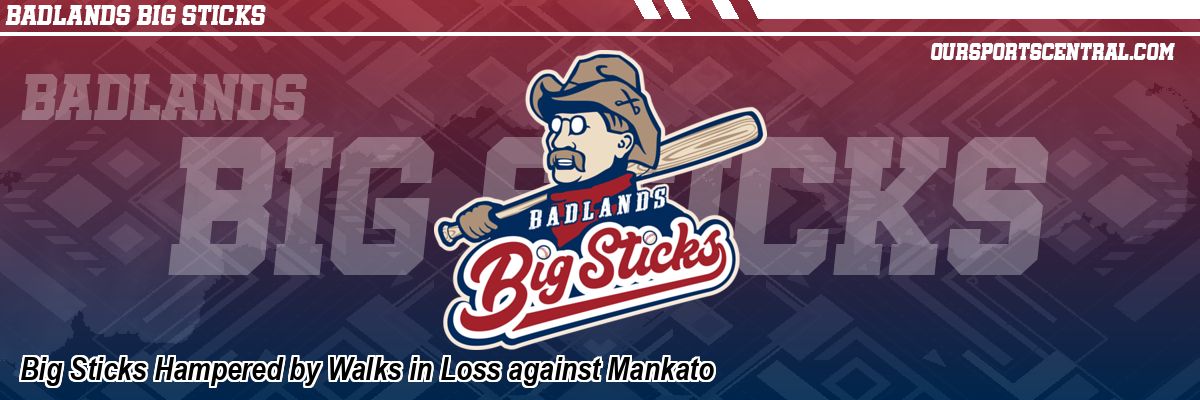 Big Sticks Hampered by Walks in Loss against Mankato