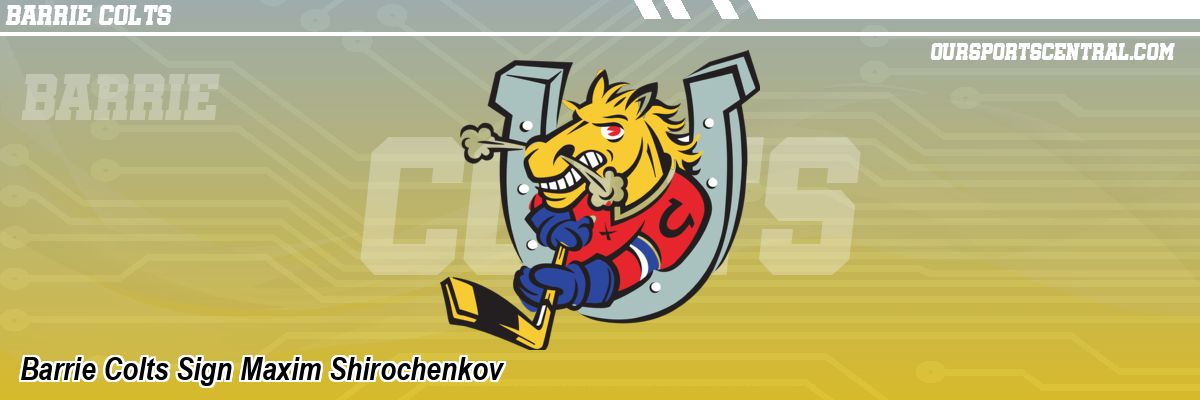 Barrie Colts Sign Maxim Shirochenkov