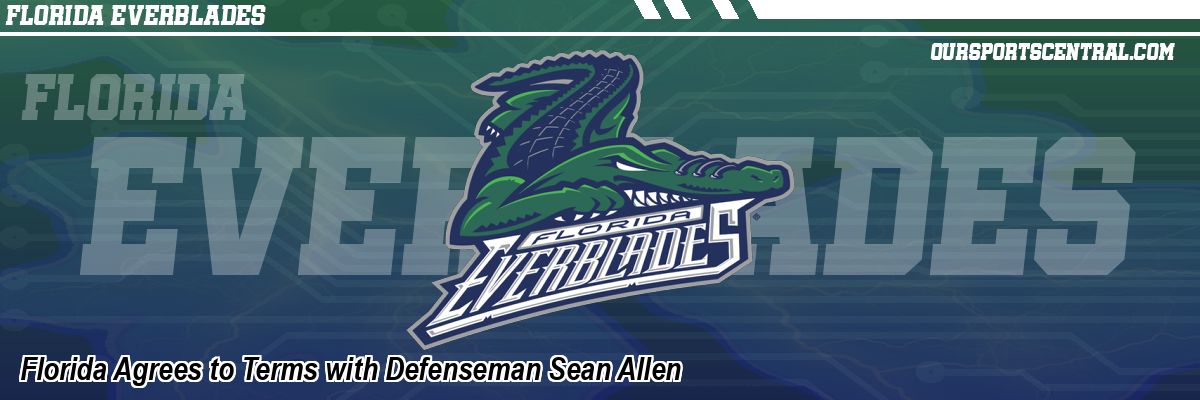 Florida Agrees to Terms with Defenseman Sean Allen