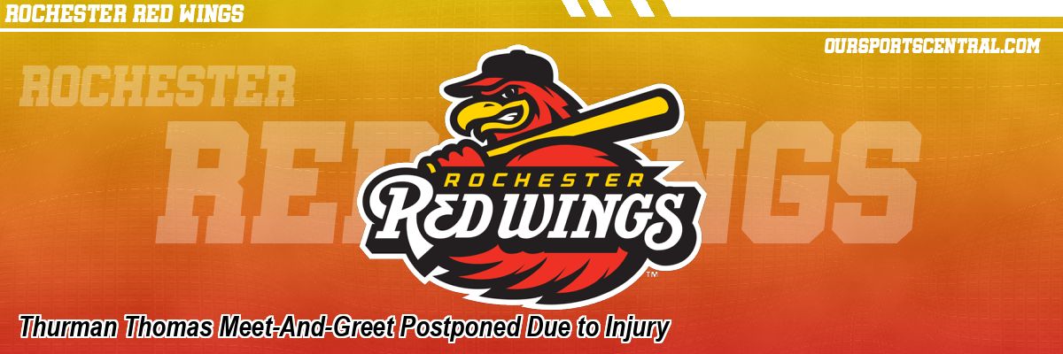 Thurman Thomas Meet-And-Greet Postponed Due to Injury