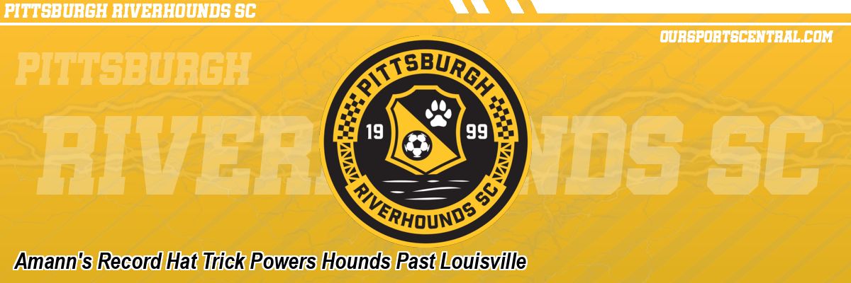 Amann's Record Hat Trick Powers Hounds Past Louisville