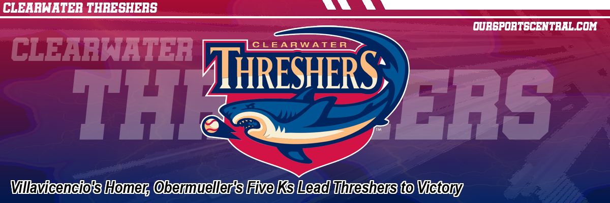 Villavicencio's Homer, Obermueller's Five Ks Lead Threshers to Victory