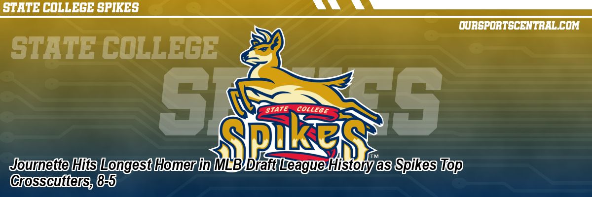 Journette Hits Longest Homer in MLB Draft League History as Spikes Top Crosscutters, 8-5