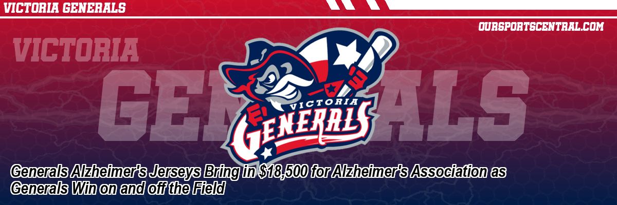 Generals Alzheimer's Jerseys Bring in $18,500 for Alzheimer's Association as Generals Win on and off the Field