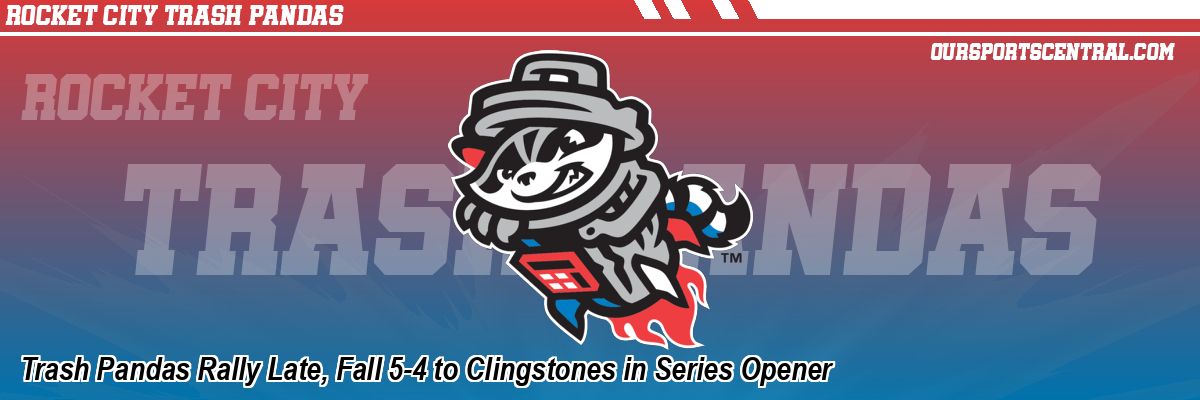 Trash Pandas Rally Late, Fall 5-4 to Clingstones in Series Opener