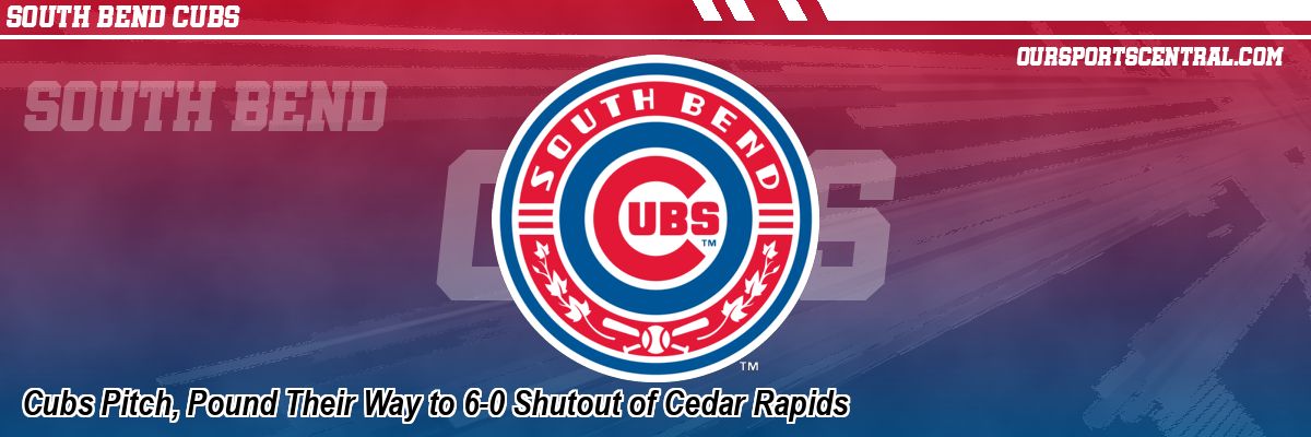 Cubs Pitch, Pound Their Way to 6-0 Shutout of Cedar Rapids