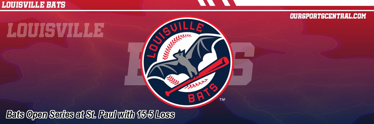 Bats Open Series at St. Paul with 15-5 Loss