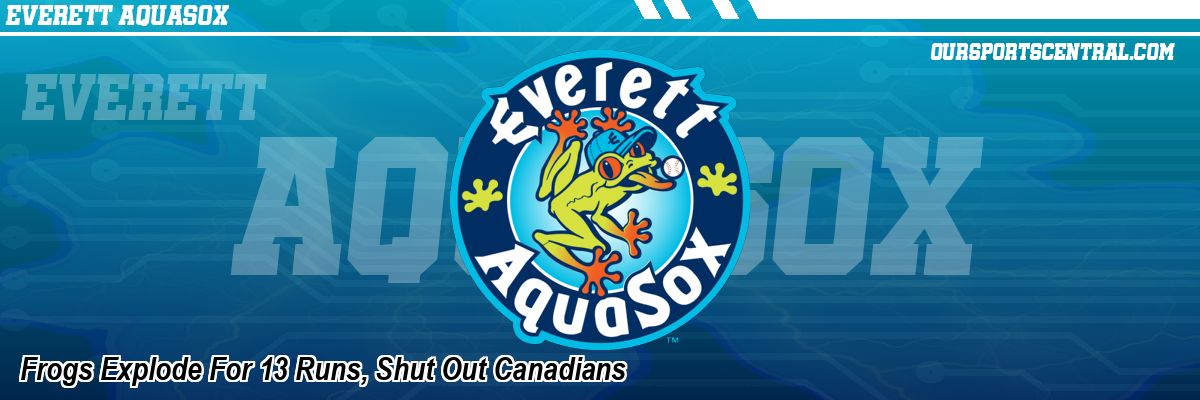 Frogs Explode For 13 Runs, Shut Out Canadians