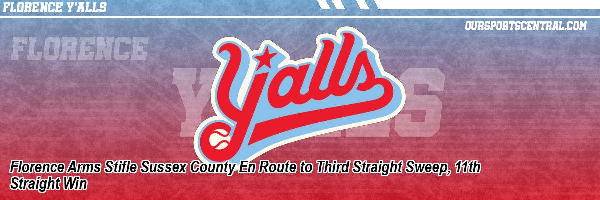 Florence Arms Stifle Sussex County En Route to Third Straight Sweep, 11th Straight Win